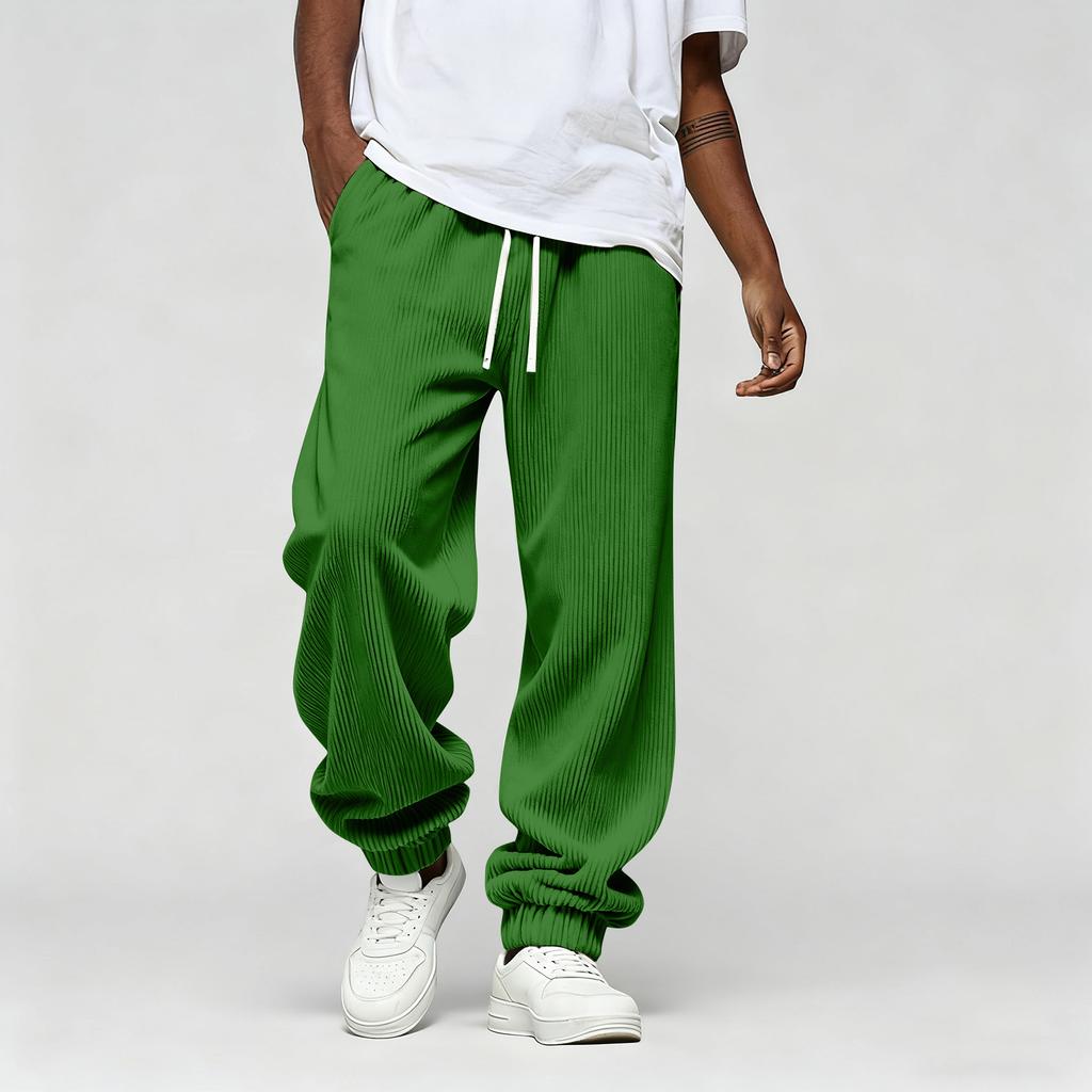 Men's Solid Color Loose Sweatpants Men's Casual Fashion Sweatpants