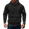Trendy Innovative Sweatshirt Autumn and Winter Men's Fleece Loose Large Pocket Large Zipper Hoodie