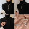 Fashionable Geometric Triangle Sweater Chain For Women Ins Metal Style Long Necklace