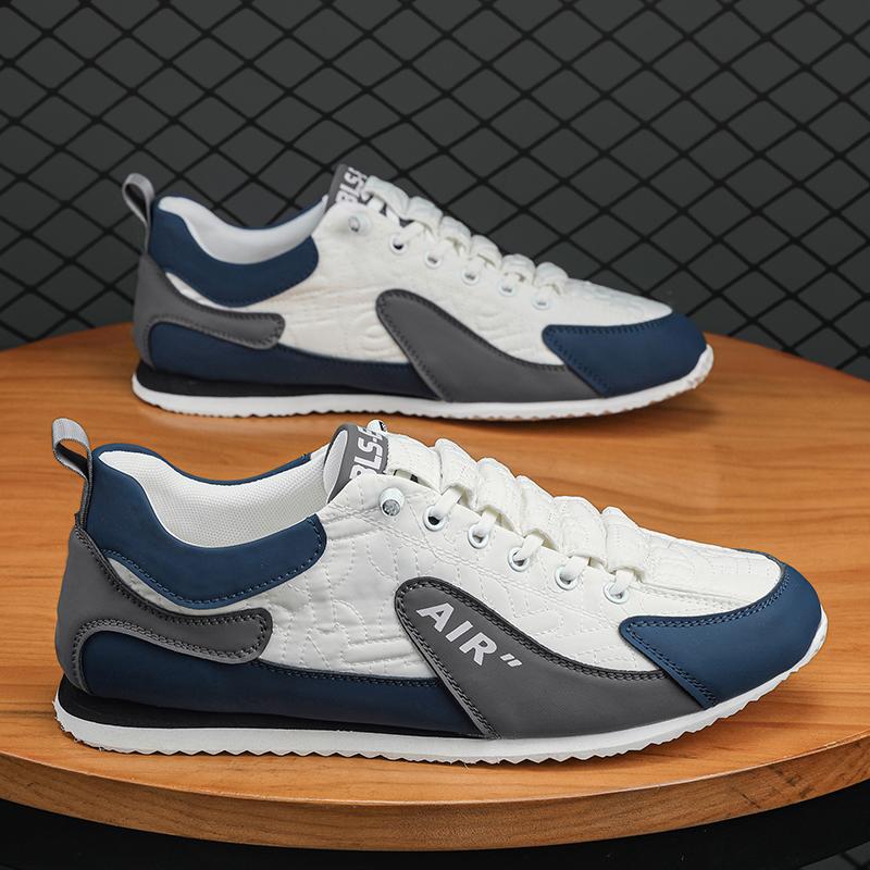 

Кроссовки мужские дизайнерские спортивные туфли модные повседневные из микрофибры кожа ткань дышащие высокие туфли на плоской платформе 39