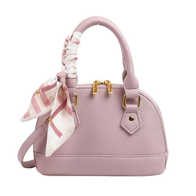 Silk Scarf, Portable Shell Bag, High-end Fashion Shoulder Messenger Bag, Vegetable Basket 2 Early Spring New Women's Bag