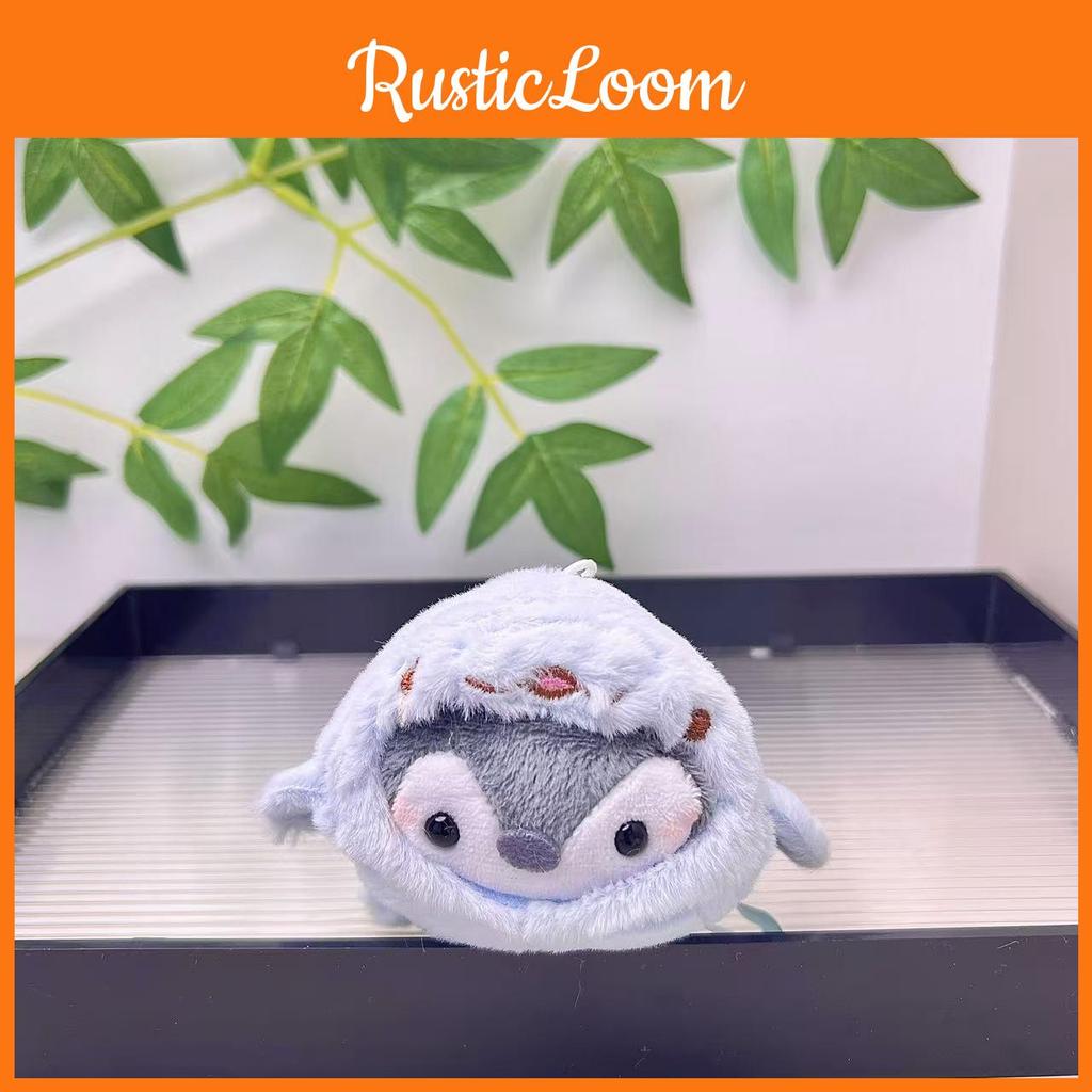 Lovable And Sweet Dolphin Penguin Plush Pendant Colorful Keychain For Bag Accessories