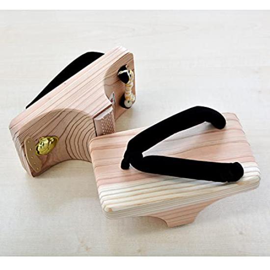 Einzelzahn-Geta-Training, hergestellt in Japan, Hita Geta, Tengu Geta, kurzer Rumpf, Kerntraining, Schwarz [Takeharu], Herren (299-01)