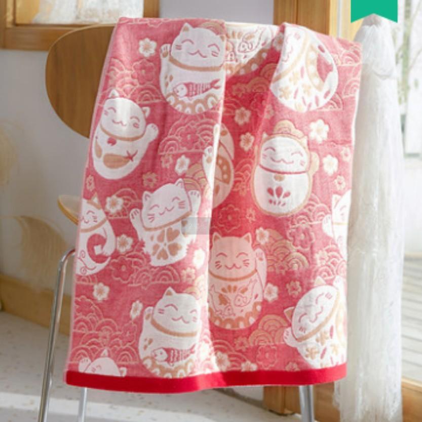 China Colored Jacquard Pure Cotton Four-Layer Gauze Bath Towel Men Women Extra-Large Adult Beach Towel Soft Absorbent
