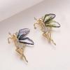 Metal Dancing Girl Brooch Light Luxury Butterfly Brooch Delicate Women's Brooch  Clothes Decoration