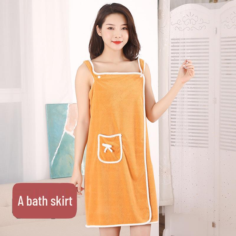 Women's Sexy Absorbent Bath Towel Wrap - Thickened Wearable Bathrobe