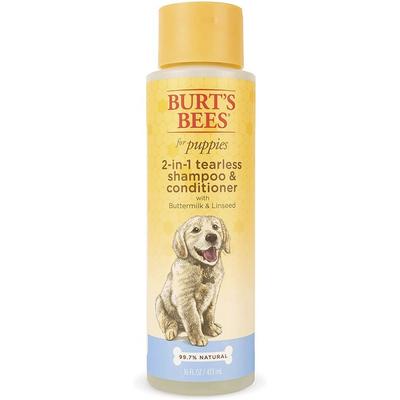 Burt's Bees 2-in-1 Tearless Puppy Shampoo & Conditioner Buttermilk Linseed, Korean Pet Shampoo