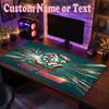 South Sydney Rabbitohs Customized Name Text Mouse Pad, Large Desk Mouse Mat Personalized Home Office Present