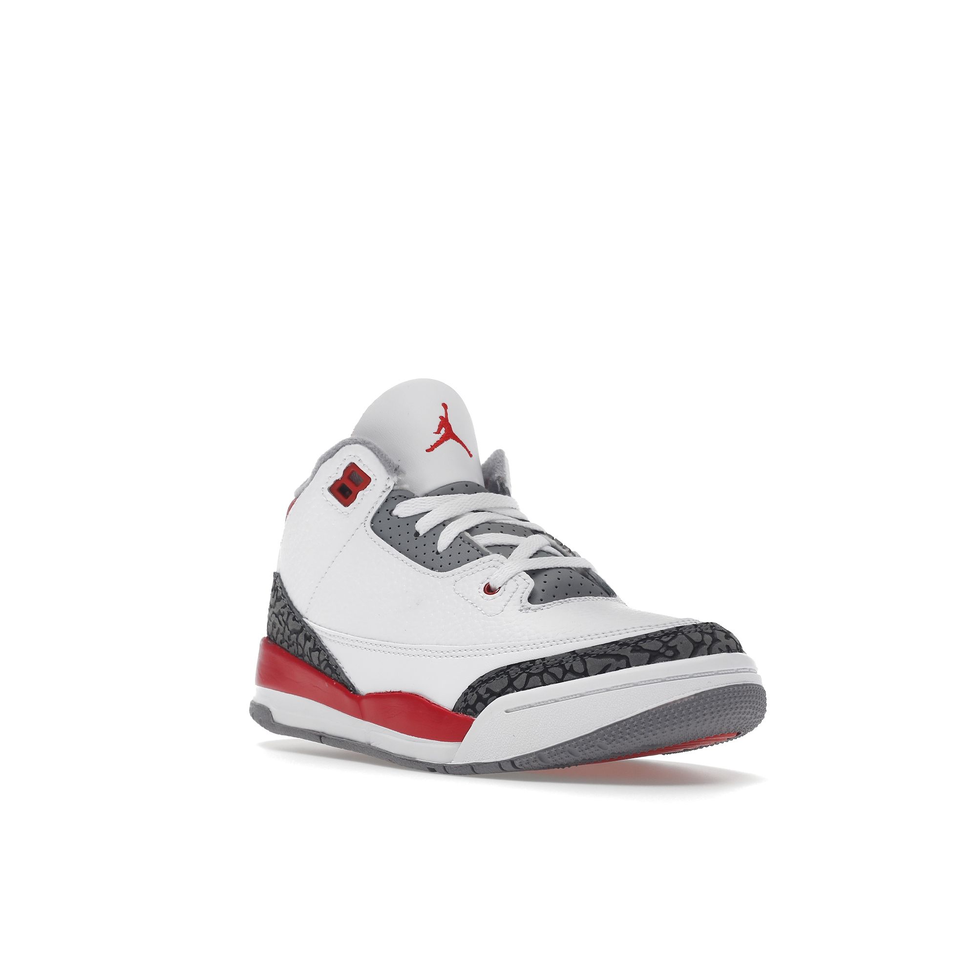 Детские кроссовки Air Jordan 3 Retro PS Fire Red 2022 Белый цементно-серый черный — фото 2