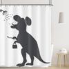 Kids Dachshund Dog Shower Curtain – Nautical Ocean Theme with Fish, Turtle, Coral & Anchor, Cute Blue Fabric Decor,