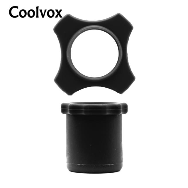 

Беспроводной микрофон Coolvox, 1 комплект, силиконовое кольцо с защитой от перекатывания KTV, универсальный квадратный нескользящий круг, красочные аксессуары для микрофонов для BBS MIC чёрный