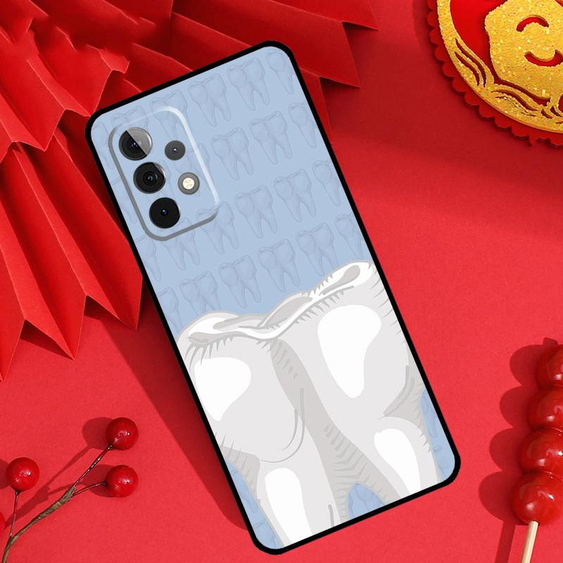 Dentist Tooth Pattern Case For Samsung Galaxy M21 M31 M35 M12 M13 M14 M15 M06 M16 M36 M56 M53 M32 M52 M55 M34 M54