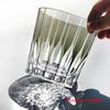 Japan Edo Kiriko Crystal Old Fashioned Glass Top Level Kagami Asterism Engrave Whisky Snifter Brandy Tumbler Starburst Wine Cup
