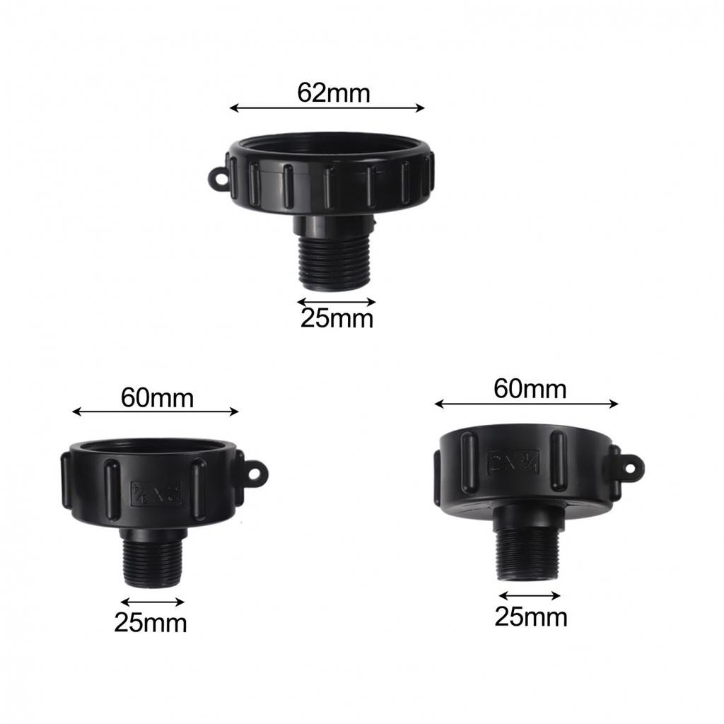 IBC Garden Hose Adapter Threaded Hose Connector Water Pipe Adapter