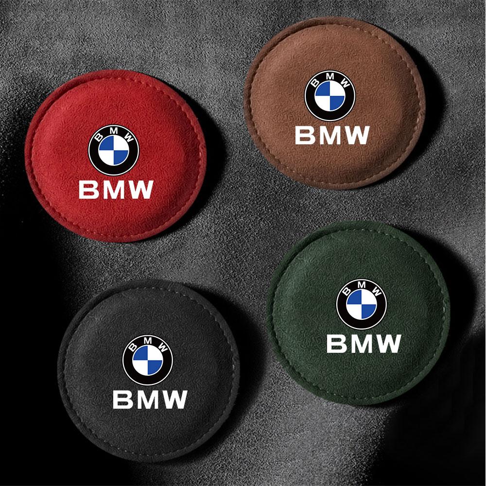 2 Peças/conjunto Porta-copos para Carro camurça Tapetes Antiderrapantes Acessórios Automotivos Para BMW M M1 M2 M3 M4 M5 M6 X5 E39 E46 E60 E90 F20 E60 F30 E36