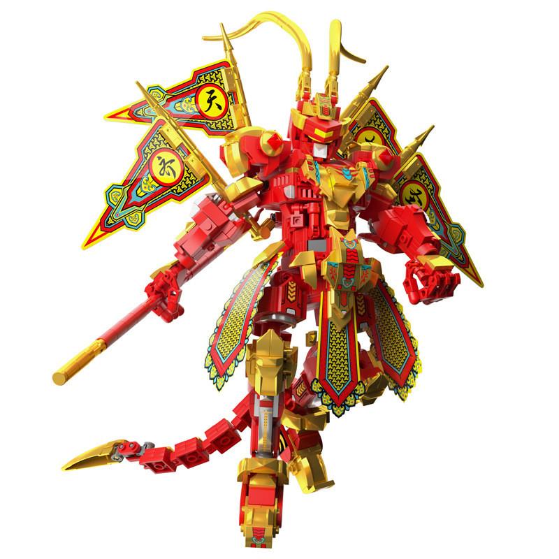 

Monkey The Red King Great Saint Assembled Building Blocks Children Toy Ornaments
