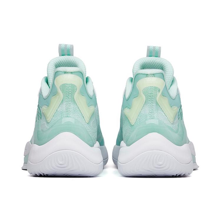 New Anta Mountain 2 Cushioning Anti Slip And Wear Resistant Low Top Basketball Shoes Light Aqua Green 112221601-3