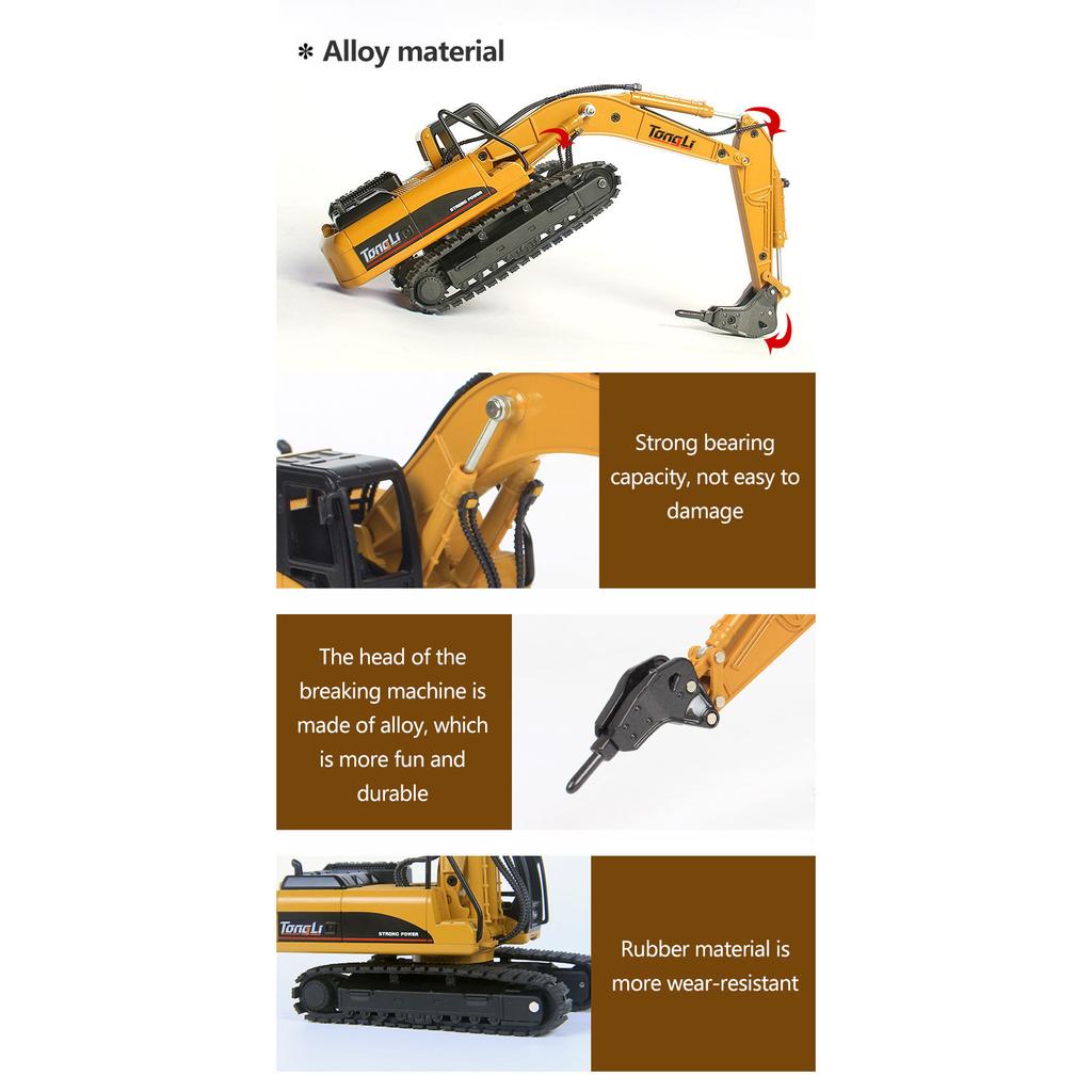 Construction Vehicle Toy Alloy Engineering Truck Construction Vehicle Model Toy for Birthday Xmas Gifts Dump Truck