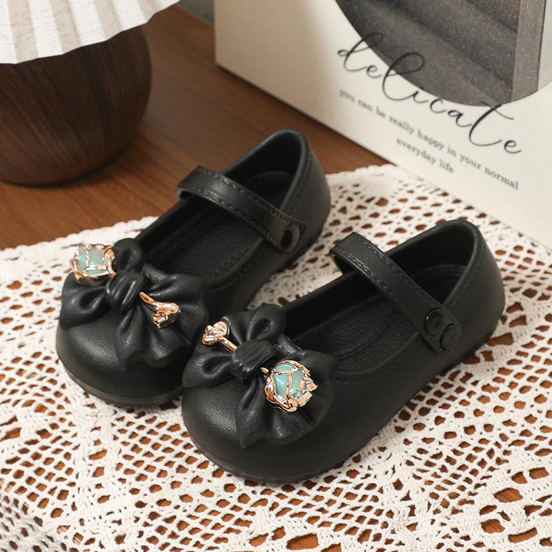 Prinzessinnen-Schleifenschuhe für Mädchen - Rutschfeste, stylische EVA-Flats für Frühling/Herbst