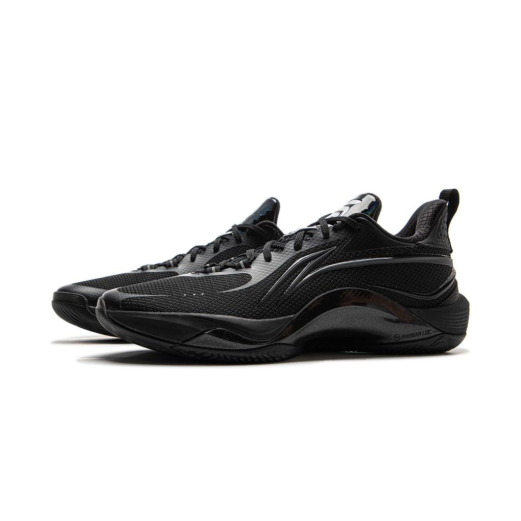 Li Ning Flashing New Basketball Sports Shoes Low Top Non-Slip Wear-Resistant Professional Referee Shoes Men Sneakers Black ABPU001-15