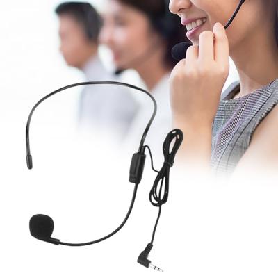 Auriculares con micrófono con cable de 3,5 mm, sonido nítido, plug and play, ángulo ajustable, para conferencias, discursos y enseñanza.