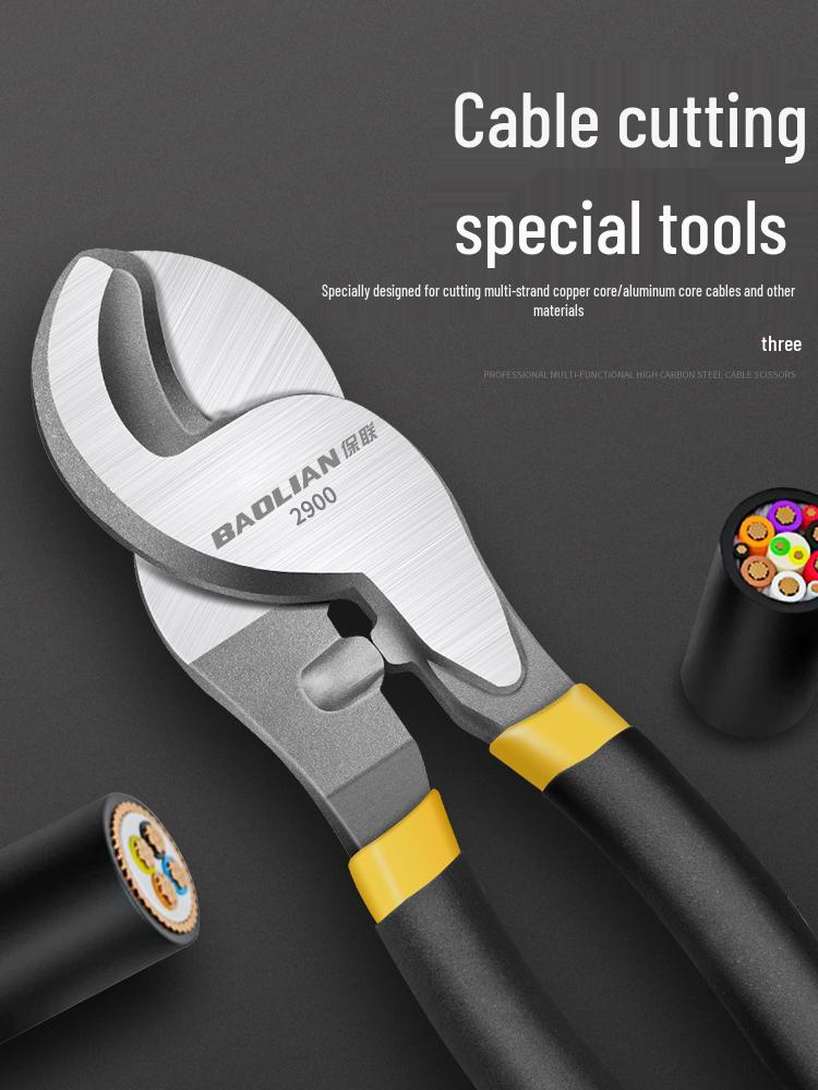 Crescent Mehrzweck-Elektrikerzange: Kabelabschneider, Drahtabisolierer, Schere und Verdreher.