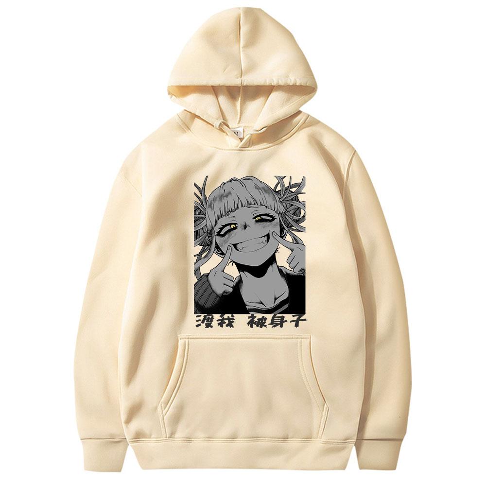 Japan Anime My Hero Academia Himiko Toga Graphic Printed Men Women Hoodies Boku No Hero Academia Streetwear Harajuku Sweatshirt