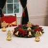 Christmas Hollow Design Christmas Decoration Christmas Tree Shape Elegant Candlestick Decorative Accessories 3 Styles