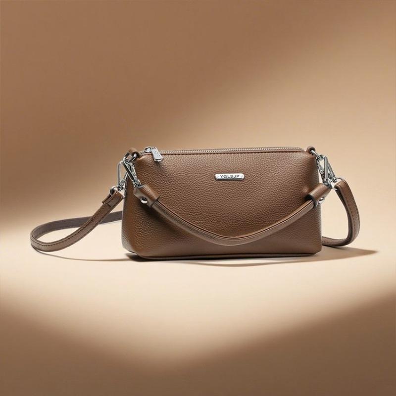 Simple Women's Messenger Bag, Casual Crossbody Bag, Fashionable Shoulder Bag, Soft PU Leather Handbag, Suitable for Daily Use and Shopping