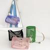2-Pack Mesh Transparent Toiletry Bag, Cute and Spacious Cylindrical Shoulder/Crossbody Bag for Swimming and Fitness