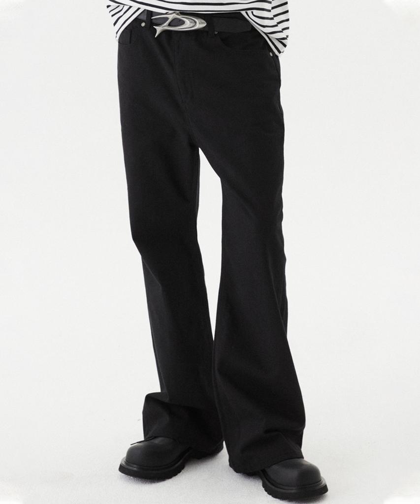 DNSR Signature Flare Denim Pants Black