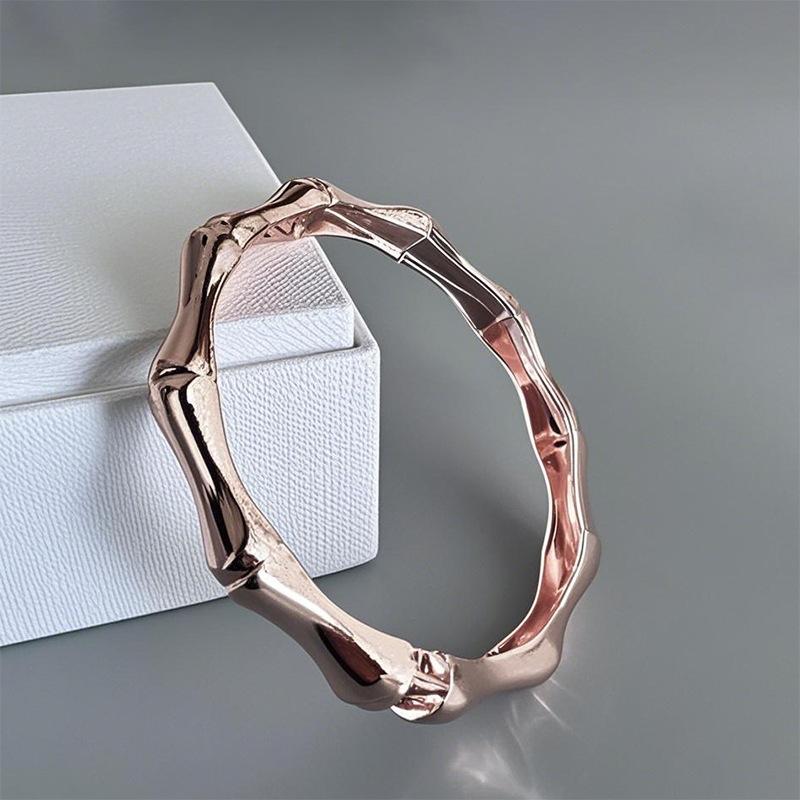 European and American Bamboo Bangles Rise Step by Step, Open Bangles One Size(16-22CM)