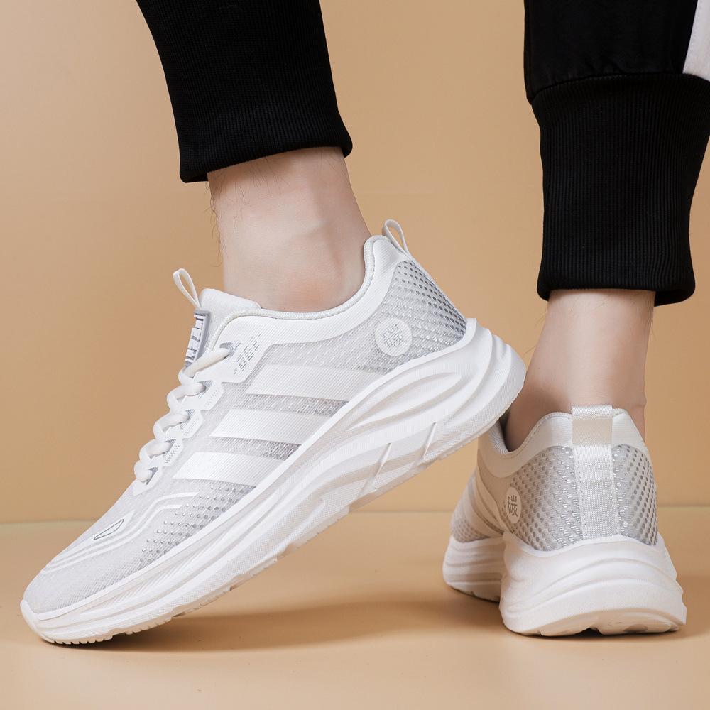 New sports shoes lightweight couple running shoes comfortable soft sole mesh breathable running shoes