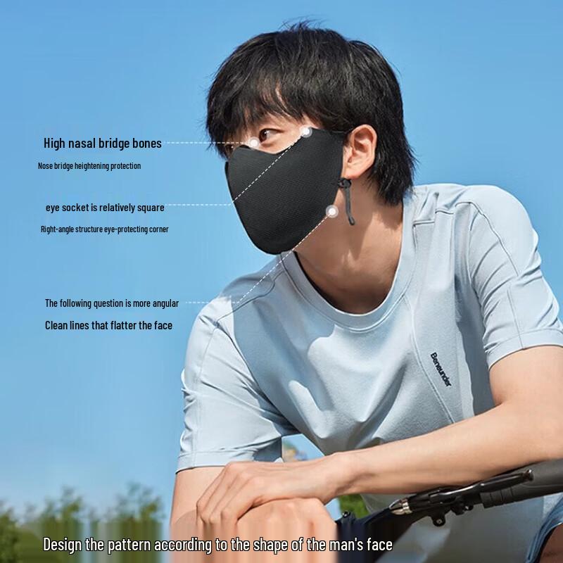 Beneunder Men's Breathable Anti-UV Sun Mask