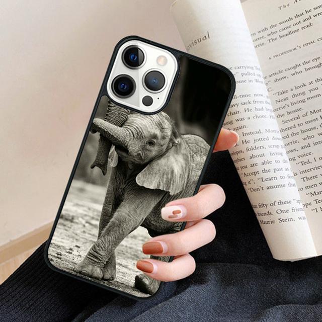 ADORABLE BABY ELEPHANT Phone Case Back Cover for iPhone 16 15 SE2020 14 13 11 12 Pro Max mini XS XR X PlusS Fundas Coque