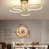 Modern minimalist led chandelier light luxury art gold circle livingroom restaurant bedroom kitchen home decor hanging Lights