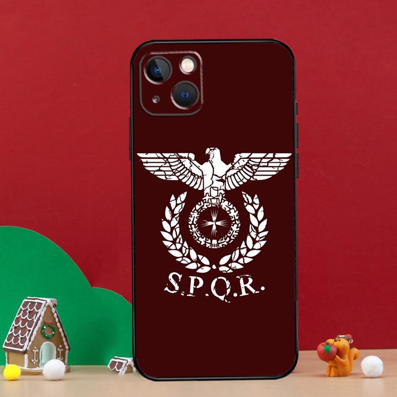 SPQR Roman Imperial Legion Phone Case For iPhone 15 13 11 12 14 Pro Max XS Plus X XR 12 13 Mini Soft Cover