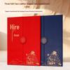 Luxury Custom Leather Three-fold Dragon Soaring Appointment Certificate Case