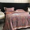 Luxurious European Tencel Brocade Summer Quilt Set: Cooling Ice Silk, Washable, Thin, Four Pieces for Air Conditioning.