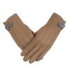 Warm Gloves Three-Line Cycling Rabbit Velvet Men'S And Women'S Fashion Cold-Proof Touch Screen Velvet Outdoor Autumn And Winter Gloves