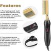 Pranchas Pente Quente, Alisador de Cabelo Elétrico Para Cabelo Afro Grosso, Peruca, Barba, Quente Anti-escaldante Portátil Curling1pc