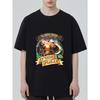 Black T-Shirt With Fishing Scene And Russian Text Best Fisherman For Outdoor Activities