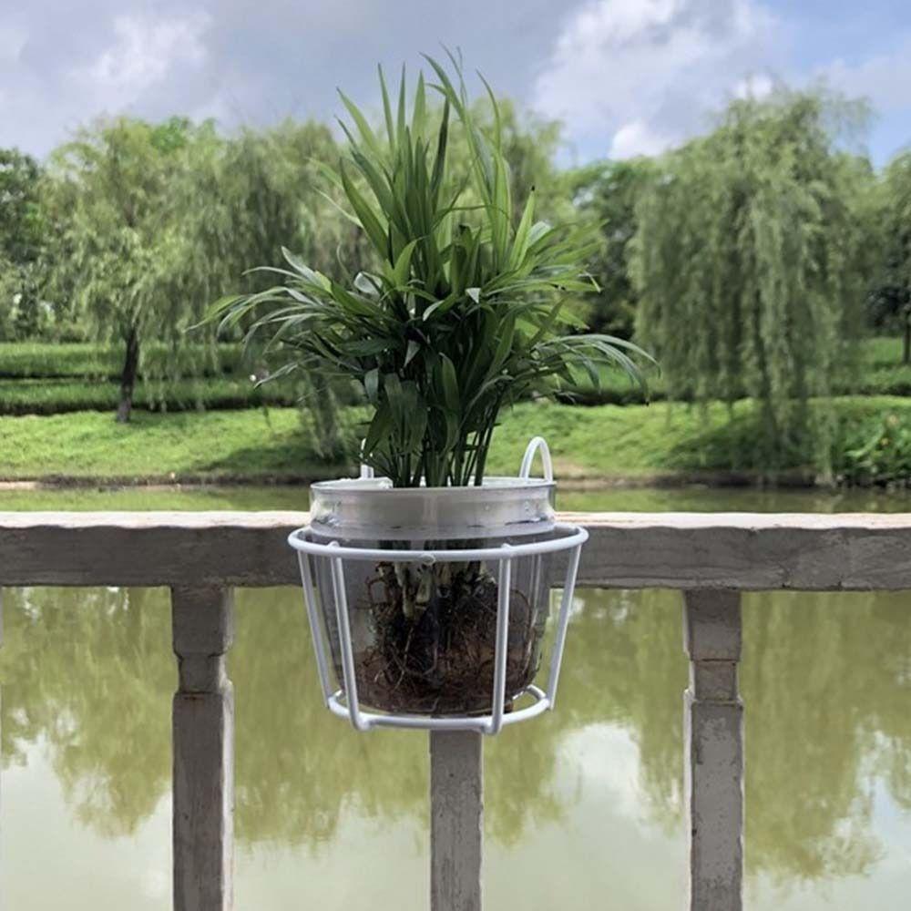 Hanging Flower Pot Basket Round Plants Rack Mini Flower Pot Rack Balcony