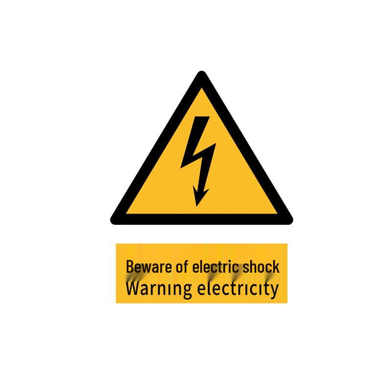Outdoor Removable Electric Shock Warning Decal