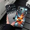 Ice Hockey Rink Sport Soft Phone Case for iPhone 16 16E 17 Air 15 Pro Max 14 Plus 13 Mini 11 12 7 Black Cover Back Shell