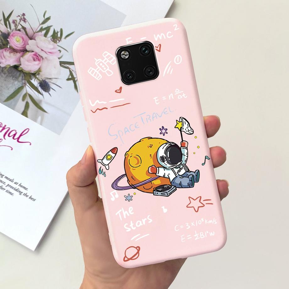 For Huawei Mate 20 Pro Case Soft Silicone Back Cover Black Cat Moon Night Funda For Huawei Mate 20 Mate20 Pro 20pro Coque Capas