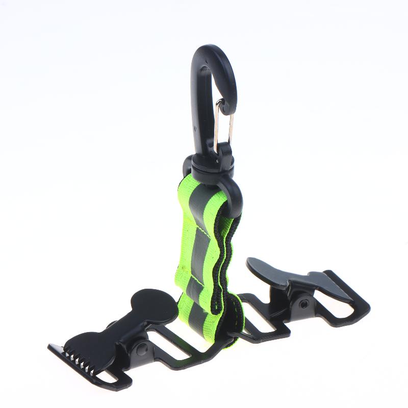 1 Stück Multifunktionale Tragbare Handschuhklemmen Feuerwehrhandschuh-Riemen Grün Grau Arbeitsklemme Fäustling-Clips Handschuh-Halter
