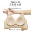Traceless underwear, women's no steel ring adjustment type, double breasts, anti-sagging, thin, large breasts, small breasts, gathered bra cover