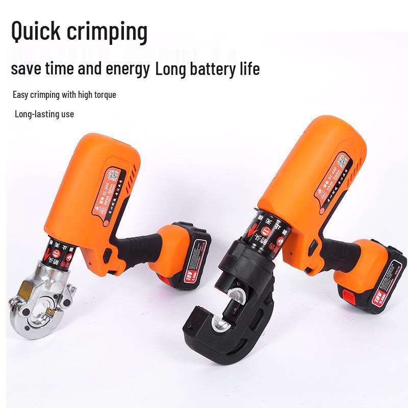 Rechargeable Multi-Spec Hydraulic Crimping Tool for Electric Wires – Portable Copper/Aluminum Terminal Pliers