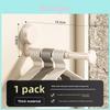 Abs Suction Cup Balcony Clothes Rack With Telescopic Hook For Home Organization